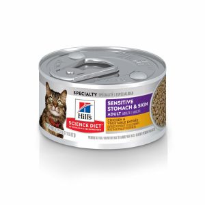 Adult Grain Free Sensitive Stomach & Skin Chicken & Vegetable Entree Canned Cat Food Cat