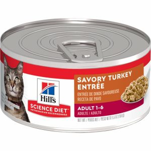 Adult Savory Turkey Entree Canned Cat Food Cat