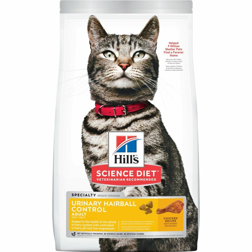 Adult Urinary & Hairball Control Dry Cat Food, Chicken Recipe Cat