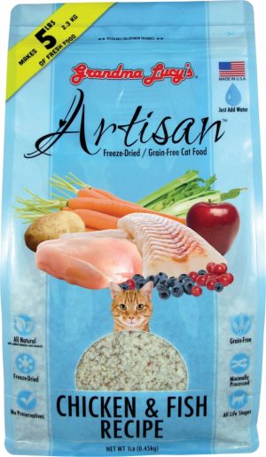 Artisan Grain-Free  Chicken And Fish Freeze-Dried Cat Food Cat