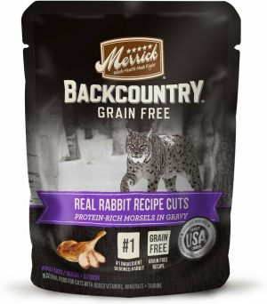 Backcountry Grain Free Real Rabbit Cuts Recipe Cat Food Pouch Cat