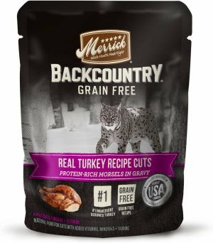 Backcountry Grain Free Real Turkey Cuts Recipe Cat Food Pouch Cat