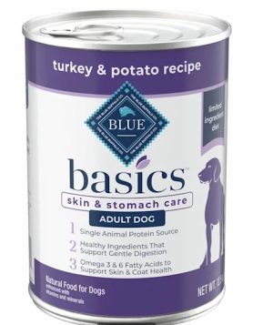 Basics Grain Free Lid Turkey And Potato Recipe Adult Canned Dog Food Dog