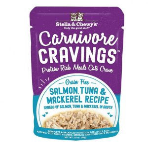 Carnivore Cravings Salmon, Tuna & Mackerel Recipe Wet Cat Food Cat