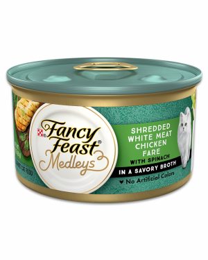 Elegant Medleys Shredded Chicken Canned Cat Food Cat