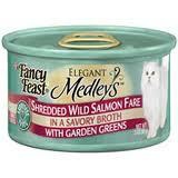 Elegant Medleys Shredded Wild Salmon Canned Cat Food Cat