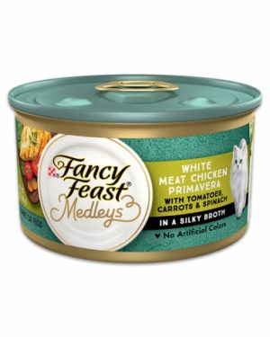 Elegant Medleys White Meat Chicken Primavera Canned Cat Food Cat