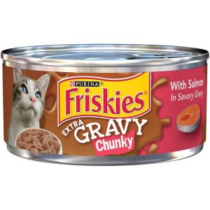 Extra Gravy Chunky With Salmon In Savory Gravy Canned Cat Food Cat