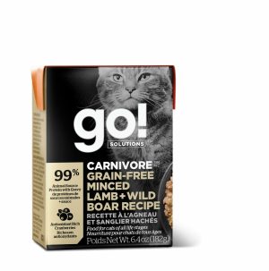 Go! Carnivore Grain Free Minced Lamb & Wild Boar Recipe Wet Cat Food Cat