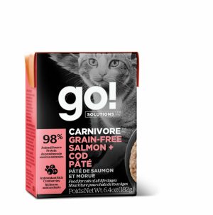 Go! Carnivore Grain Free Salmon & Cod Pate Wet Cat Food Cat