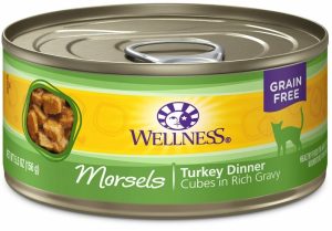 Grain Free Natural Turkey Morsels Dinner Canned Cat Food Cat