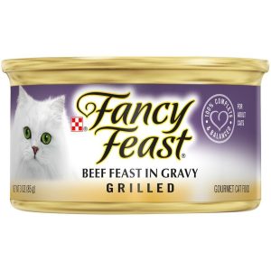 Grilled Beef Feast In Gravy Canned Cat Food Cat