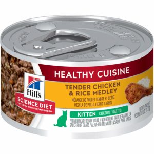 Healthy Cuisine Kitten Roasted Chicken & Rice Medley Canned Cat Food Cat