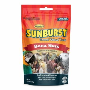 Higgins Sunburst Gourmet Treats Boca Nuts Shelled Pet Bird