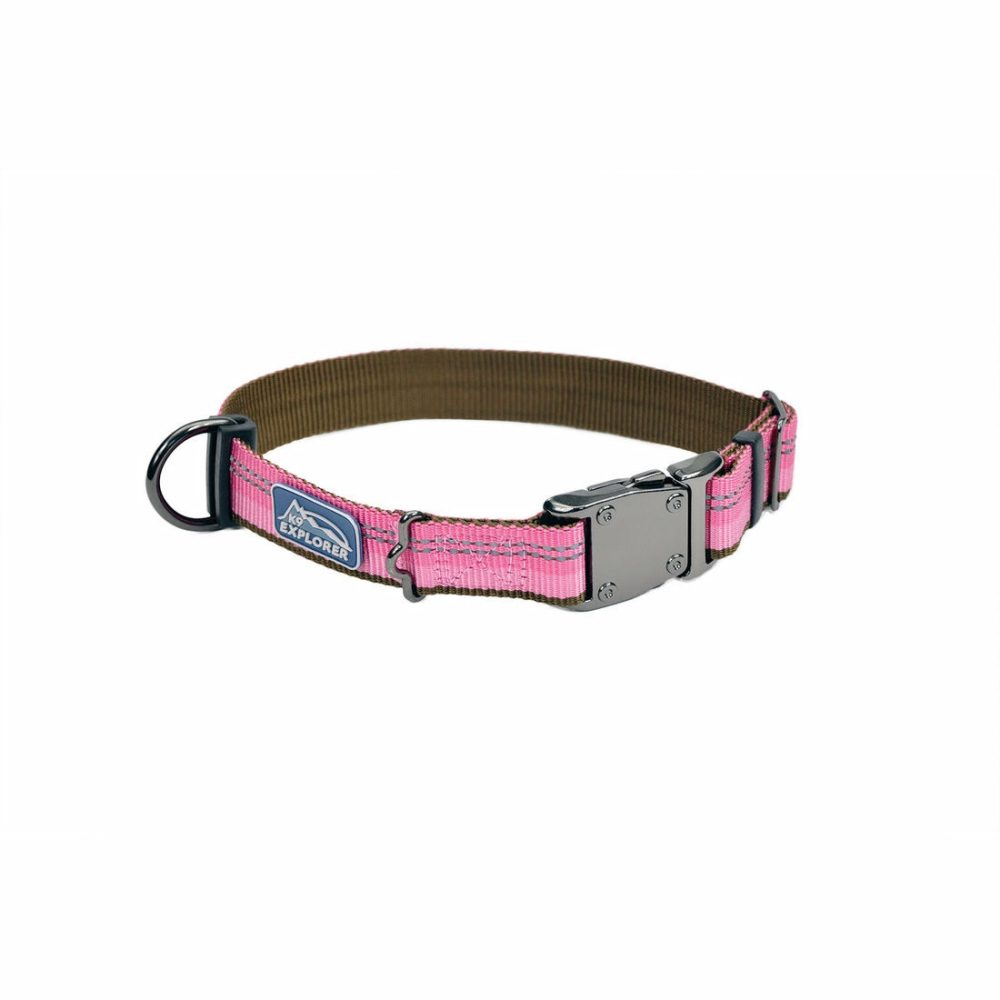 K9 Explorer® Reflective Adjustable Dog Collar, Rosebud Small Dog