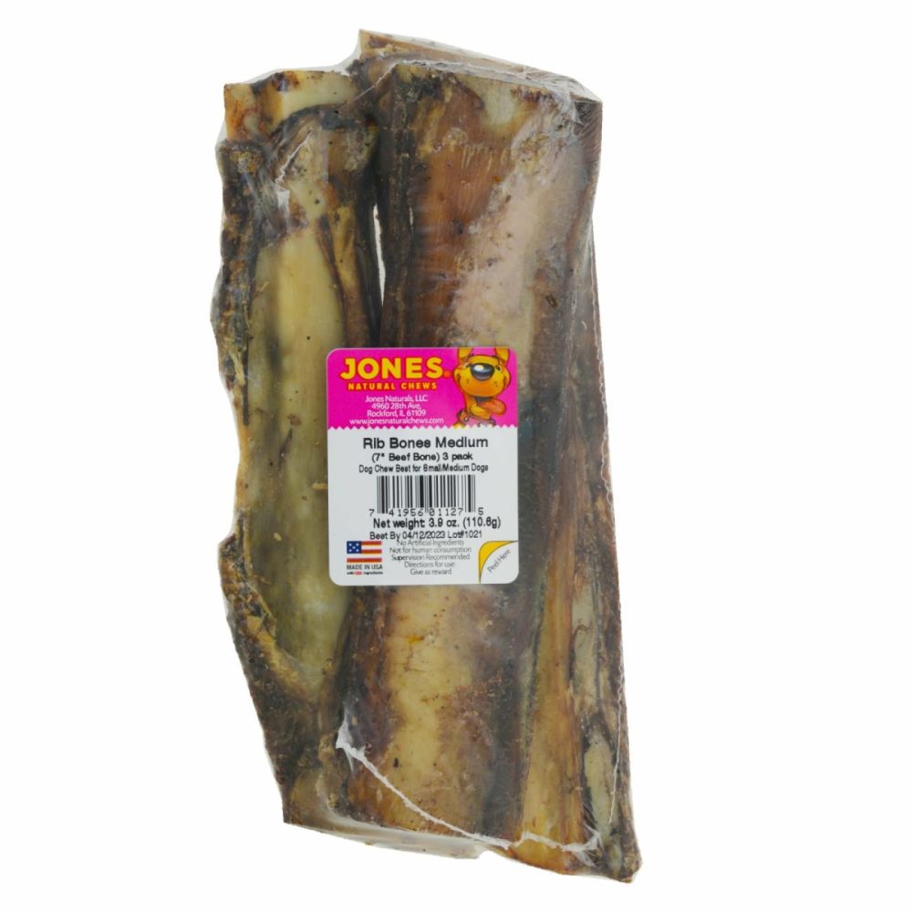 Medium Beef Rib Bone 3 Pack Dog Bone Dog