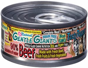 Natural Non-Gmo Beef Dog & Puppy Can Food Dog