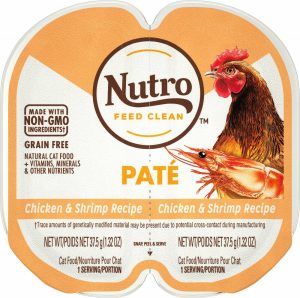 Perfect Portions Adult Grain Free Chicken And Shrimp Pate Wet Cat Food Trays Cat