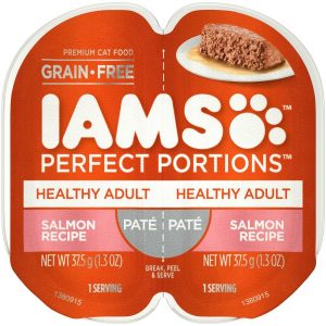 Perfect Portions Healthy Adult Salmon Pate Wet Cat Food Tray Cat