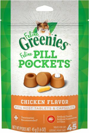 Pill Pockets Feline Chicken Flavor Cat Treats Cat