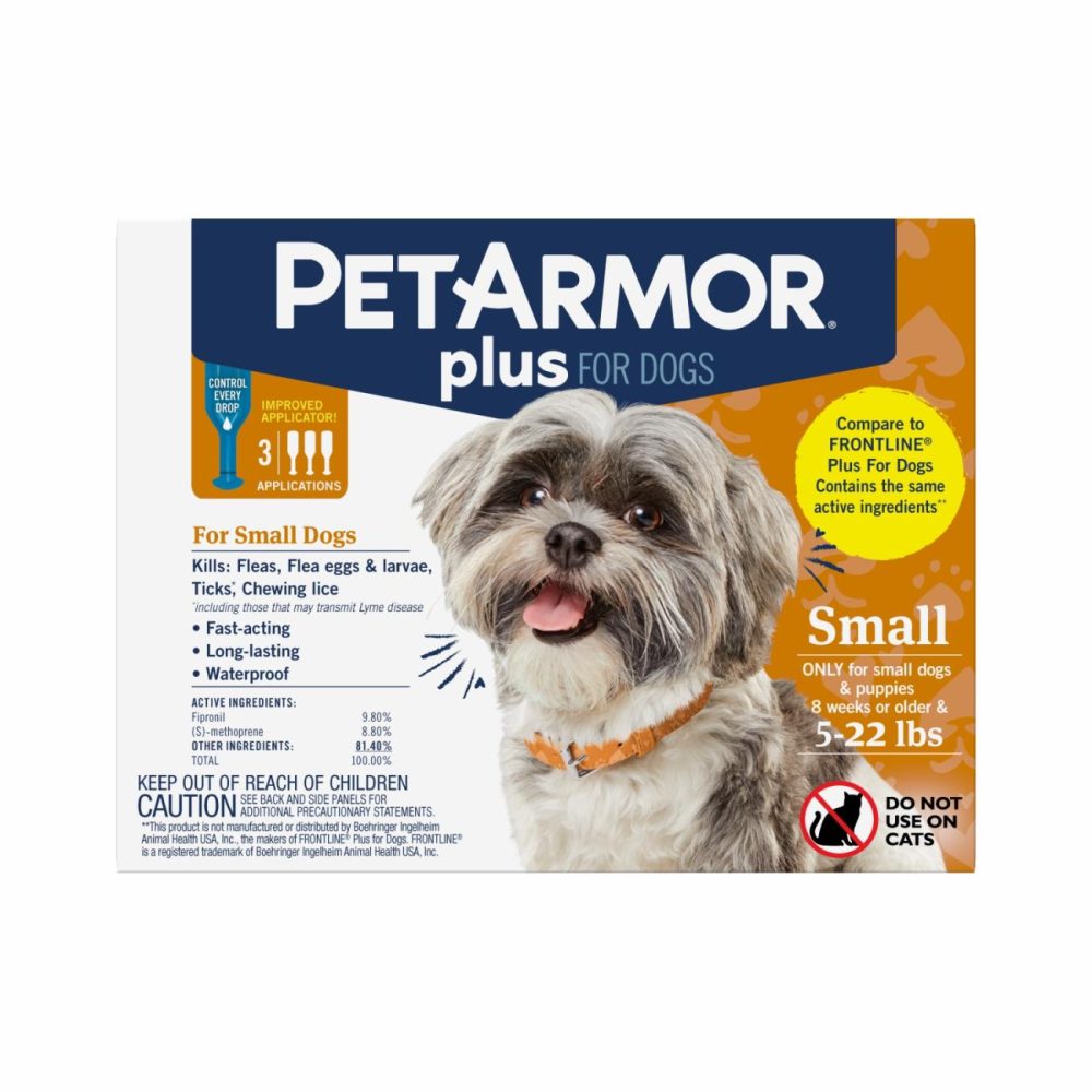 Plus Flea & Tick Topical Dog 5-22Lb 3Ct Dog