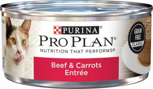 Purina Plan Grain-Free Pate Beef & Carrots Entree Wet Cat Food Cat