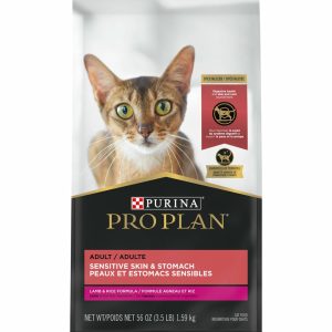 Purina Plan High Protein Sensitive Skin & Stomach Lamb & Rice Formula Dry Cat Food Cat