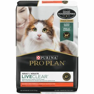 Purina Plan Liveclear With Probiotics Salmon & Rice Formula Dry Cat Food Cat