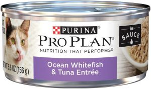 Purina Plan Ocean Whitefish & Tuna Entree In Sauce Canned Cat Food Cat