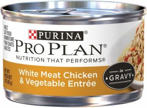 Purina Plan Savor Adult White Chicken With Vegetables In Gravy Entree Canned Cat Food Cat