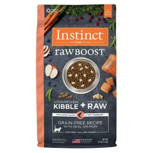 Raw Boost Grain Free Recipe With Real Salmon Dry Cat Food Cat