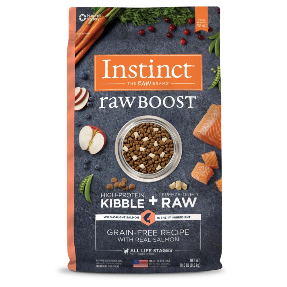 Raw Boost Salmon Dry Dog Food, 19 Lb. Bag Dog