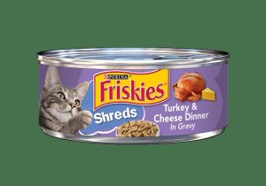 Savory Shreds Turkey And Cheese Dinner In Gravy Canned Cat Food Cat