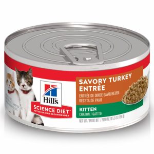 Savory Turkey Entree Canned Kitten Food Cat