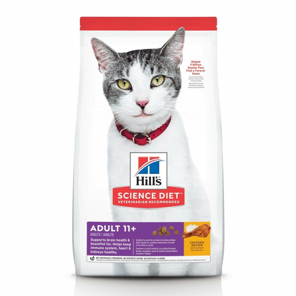 Senior 11+ Dry Cat Food, Chicken Recipe Cat