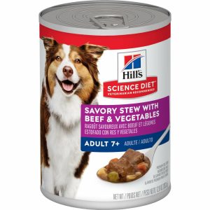 Senior 7+ Savory Stew With Beef & Vegetables Canned Dog Food Dog