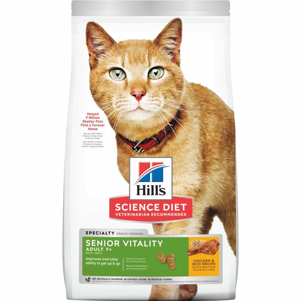 Senior 7+ Senior Vitality Dry Cat Food, Chicken & Rice Recipe Cat