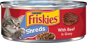 Shredded Beef Canned Cat Food Cat