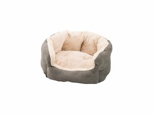 Sleep Zone Reversible Cushion Cuddler Dog Bed, 18 Inch Lt Gray Beds & Mats