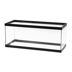 Standard Glass Rectangle Aquarium Clear Silicone Black – 20 Gallon Long Pet Fish