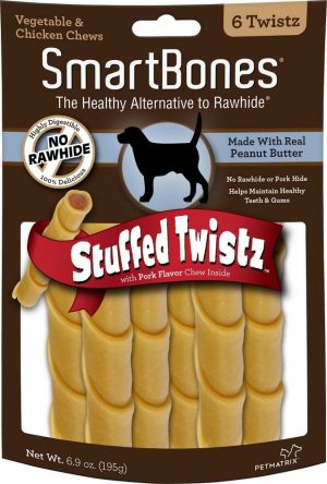 Stuffed Twistz Peanut Butter Chew Dog Treats Cat