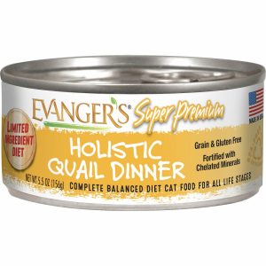 Super Premium Holistic Quail Dinner Canned Cat Food Cat