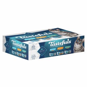 Tastefuls Natural Pate Variety Pack Chicken, Turkey, Chicken & Ocean Fish, Tuna Entrees Wet Cat Food Cat