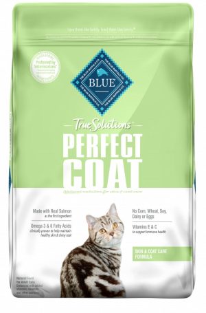 True Solutions Perfect Coat Natural Skin & Coat Care Salmon Recipe Adult Dry Cat Food Cat