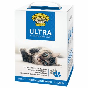 Ultra Unscented Clumping Cat Litter 20Lb Box Cat