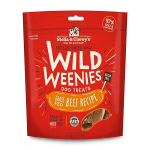 Wild Weenies Grain Free Beef Recipe Freeze Dried Raw Dog Treats Dog