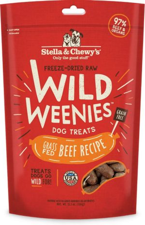 Wild Weenies Raw Beef Freeze Dried Raw Dog Treats Dog