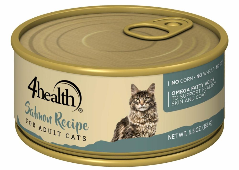 With Wholesome Grains Salmon And Rice Wet Cat Food, 5.5 Oz. Cat