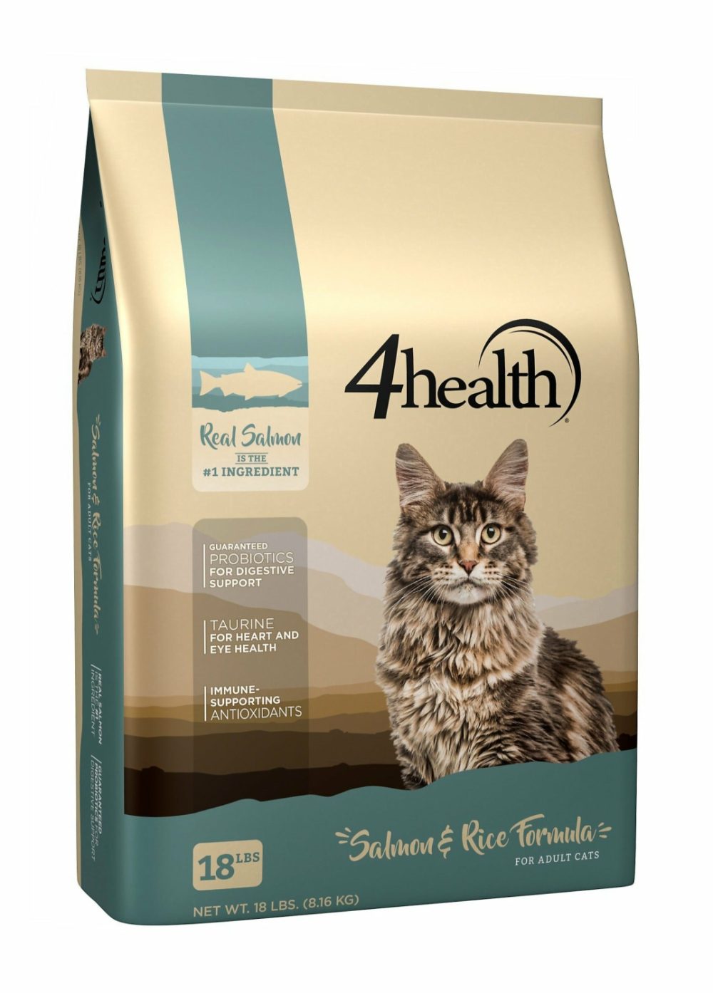 With Wholesome Grains Salmon & Rice Adult Dry Cat Food, 18 Lb. Cat