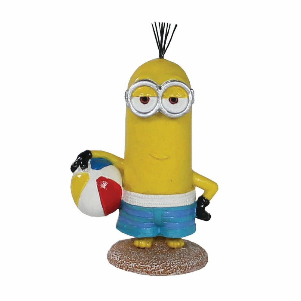 Minions Officially Licensed Fish Tank And Aquarium Ornament – Beach Buddy Kevin – Small Pet Fish